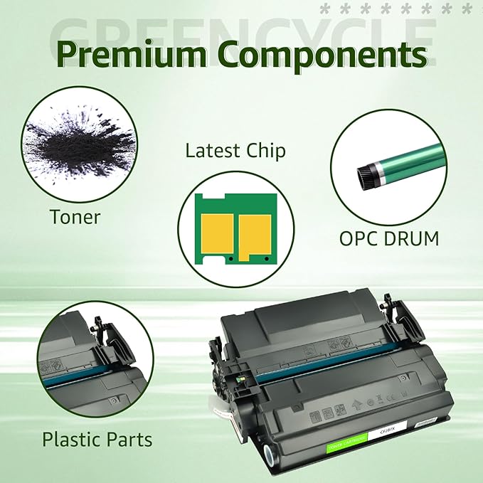 greencycle CF287X 87X Compatible Black Toner Cartridge Replacement for HP 87X 87A CF287X CF287A for HP LaserJet Enterprise M506 M506dn M506n Pro M501 M501dn M506 M506x M527 M527dn Printer Ink 1-Pack