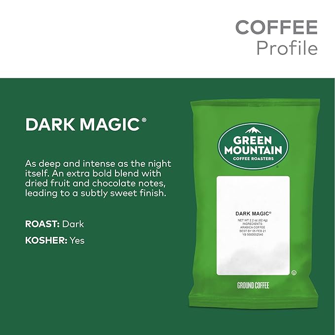 Green Mountain Coffee Roasters Dark Magic Keurig Fractional Packs 50 Count 2.2 oz.