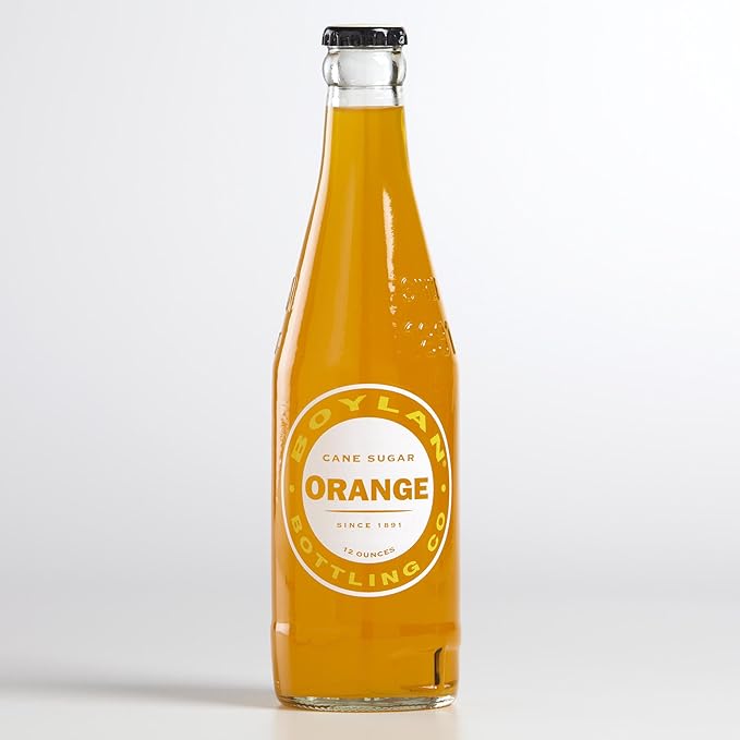 Boylan Soda Orange 12 fl oz (24 Glass Bottles)