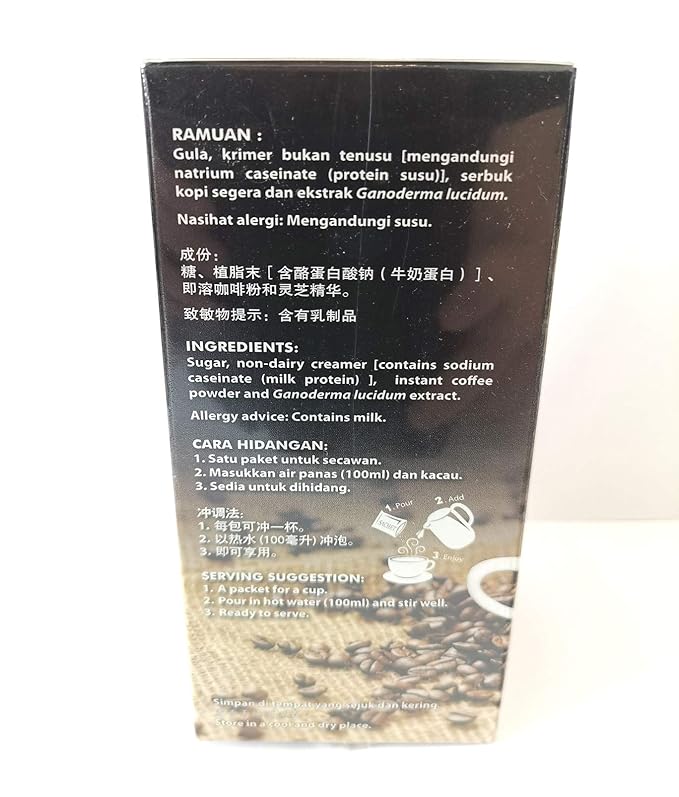Gano Excel Ganocafe 3in1 Coffee 5 Box 75 Sac