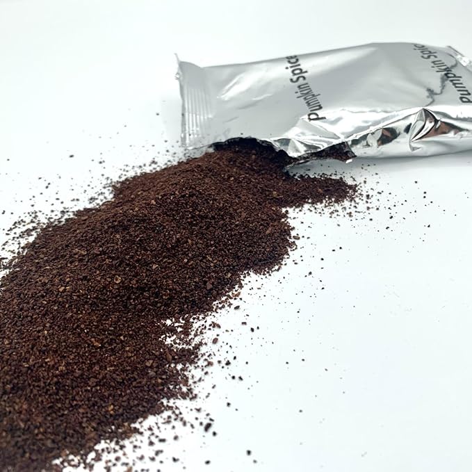 Sarasota Coffee Ground Packets | Gourmet Flavored Medium Roast Bulk Coffee Packs | Pumpkin Spice | Low Acid Mold Free Singles Individual Pouches for 12 Cups Maker | 2 Ounce Bags 36 Count