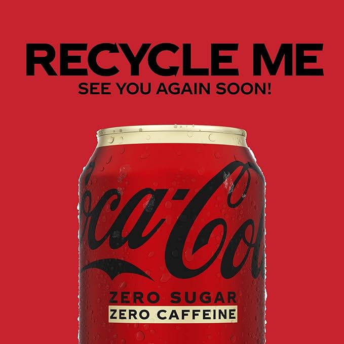 Caffeine Free Coke Zero Fridge Pack Bundle 12 fl oz 36 Pack