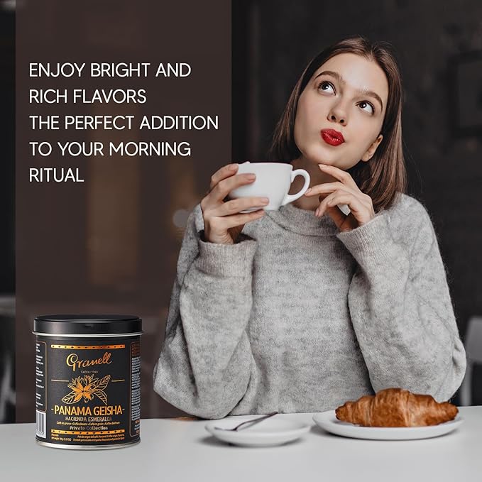 Panama Geisha Coffee Beans: Cafés Granell Hacienda Esmeralda Whole Bean Coffee Medium Roast Premium Low Acid Panama Coffee from Arabica Coffee Beans Gourmet Coffee Lover Gifts for Men &amp Women 3.