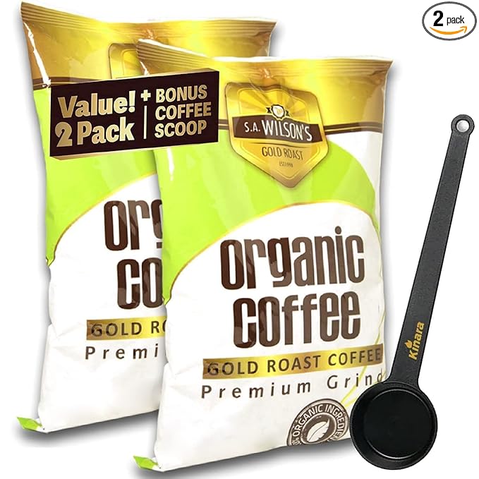 S.A. Wilson’s Coffee Enema – Organic Enema Coffee – USDA Organic Ground Coffee – High Caffeine &amp High Palmitic Acid for Liver Detox Colon Cleanse Digestion &amp Energy Support – Enema Detox Sup
