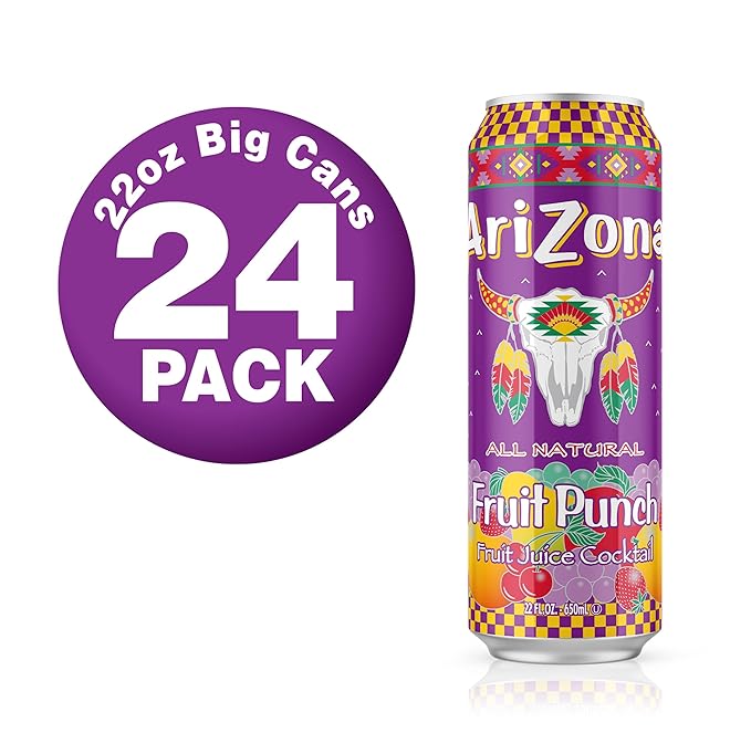 AriZona Fruit Punch - Big Can 22 Fl Oz (Pack of 24)