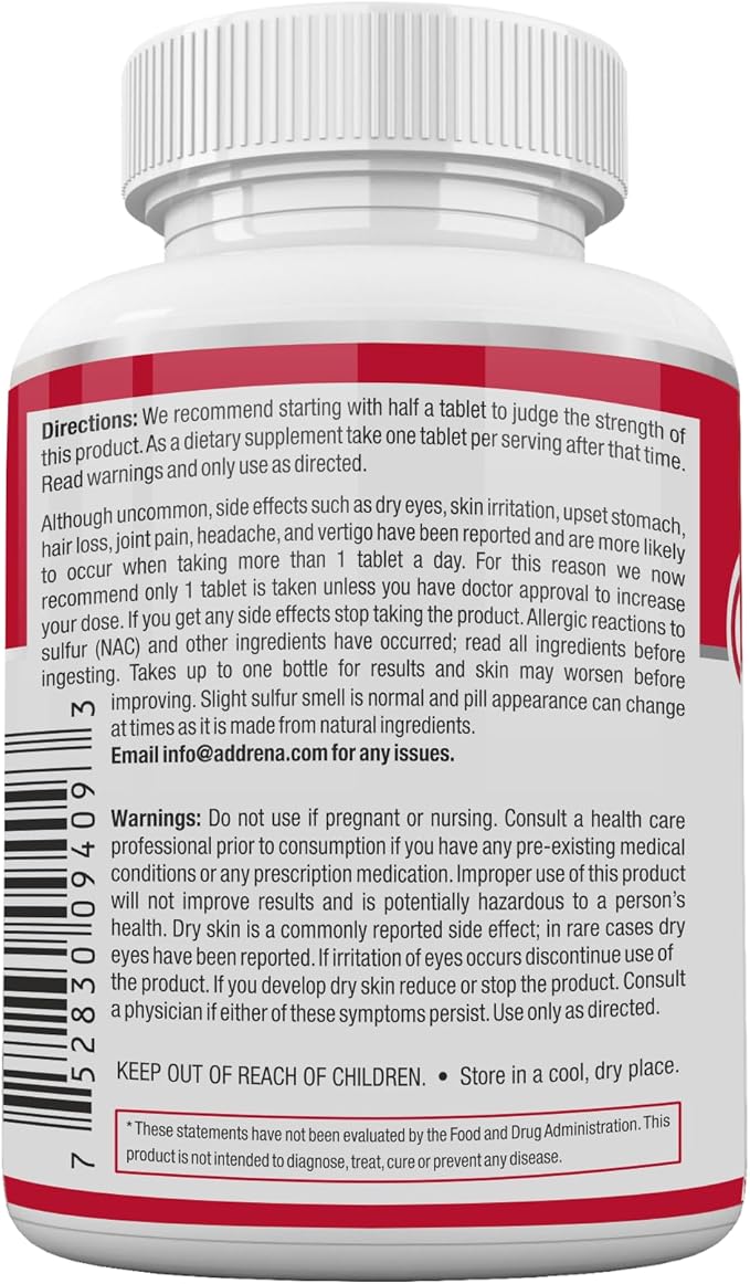 Acne Pills 30 Day- Supplements for Acne Vitamin Treatment- Tablets to Clear Oily Skin for Women Men Teens and Adults