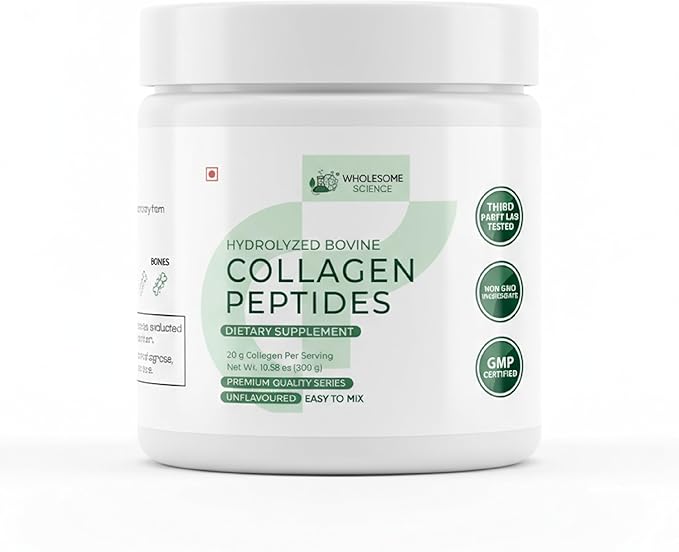 Hydrolyzed Bovine Collagen Peptides Powder – Easy-to-Mix Formula for Skin Hair Nails &amp Joint Health – 20 g per Serving 2 Scoops Non-GMO Supplement – Third-Party Lab Tested