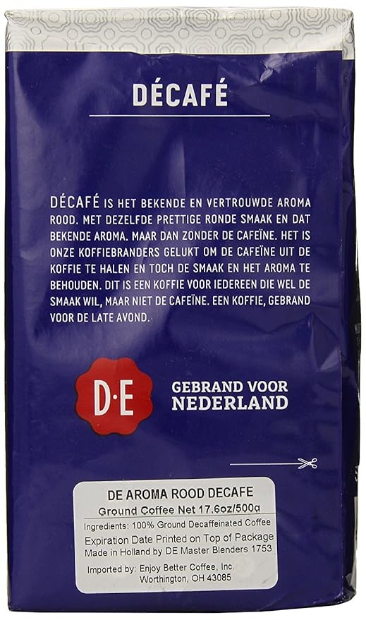 Douwe Egberts Aroma Rood Decaf Coffee 17.6 Ounce