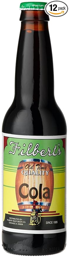 Filbert's COLA OLD TIME CHICAGO SODA - exceptionally smooth  12-Ounce Glass Bottle (Pack of 12)