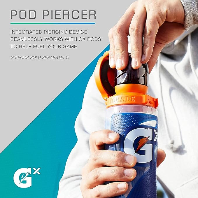 Gatorade Gx NFL Non-Slip Squeeze Bottles Gx Hydration System &amp Gx Sports Drink Concentrate Pods