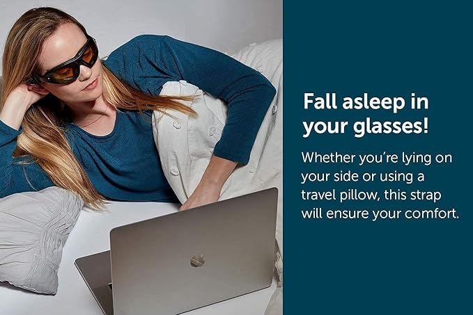 Sleep Savior Deluxe Lens Night Glasses - Blue &amp Green Light Blocking Glasses for Better Sleep