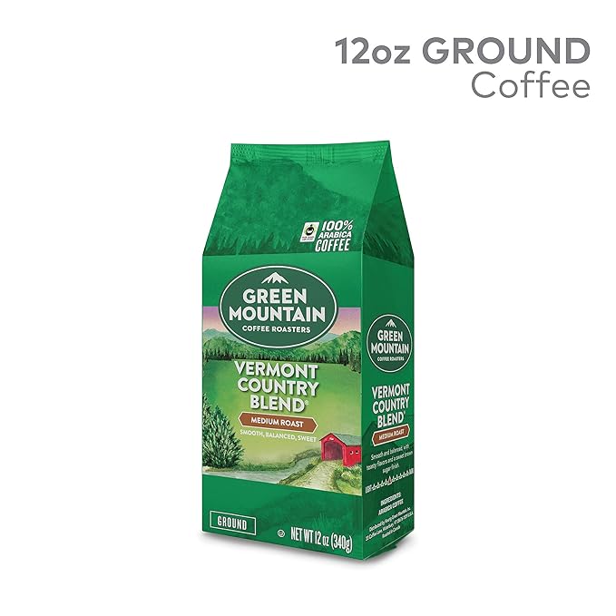 Green Mountain Coffee Signature Vermont Country Blend Ground Coffee 12oz (Pack of 4)