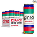ginsa Sparkling Ginseng Energy Drink with Korean Red Ginseng | Natural Energy Booster | Non-GMO Supports Focus &amp Clarity with Pure Ginseng Root No Caffeine | 12 Pack | 12oz | Ginseng + Honey Fla