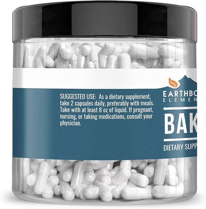 Earthborn Elements Baking Soda Capsules 200 Capsules Sodium Bicarbonate