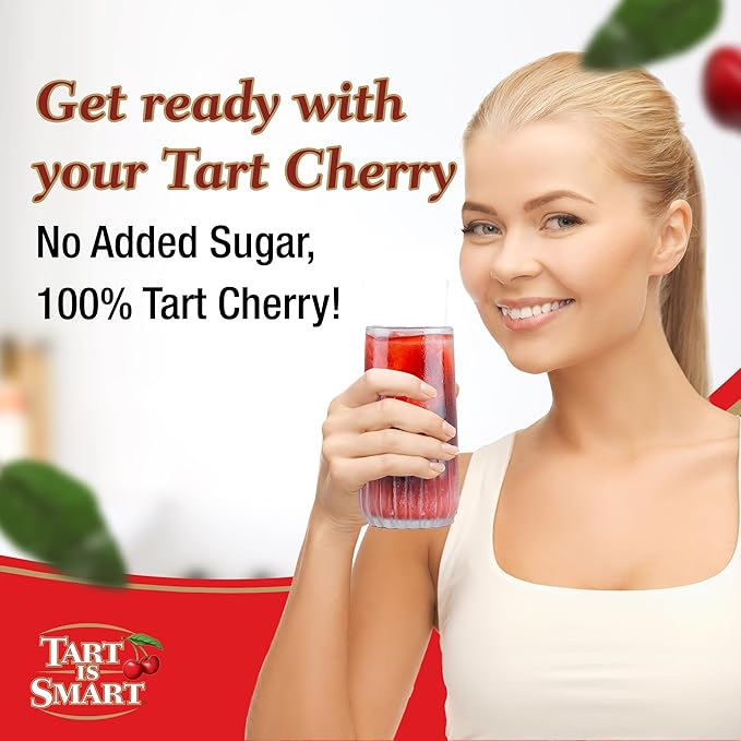 Tart is Smart Montmorency Tart Cherry Juice Concentrate Cherry Juice Bottle Beverage Rich in Antioxidants Ideal for Muscle Recovery and Sleep Support No-Added Sugar - 32 Ounce Bottle (Pack of 3)