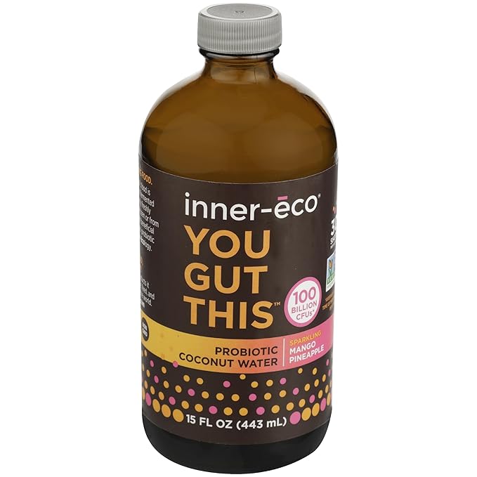 Inner-Eco Probiotic Coconut Water Mango Pineapple 15 Fl Oz