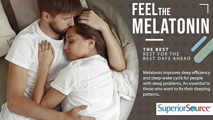 Superior Source Extra Strength Melatonin - Melatonin Supplement for Adults - Natural Sleep &amp Relaxation Support Formula - 25 mg Instant Dissolve Tablets (Pack of 2)