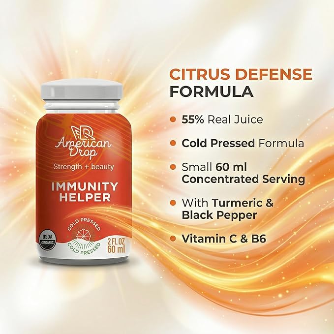 Wellness Shots 12 Pack – Cold Pressed Juice Based Liquid Botanical Shot – 60 ml Ready to Drink Functional Wellness Drink – Daily Routine Format (Immunity Citrus Blend)