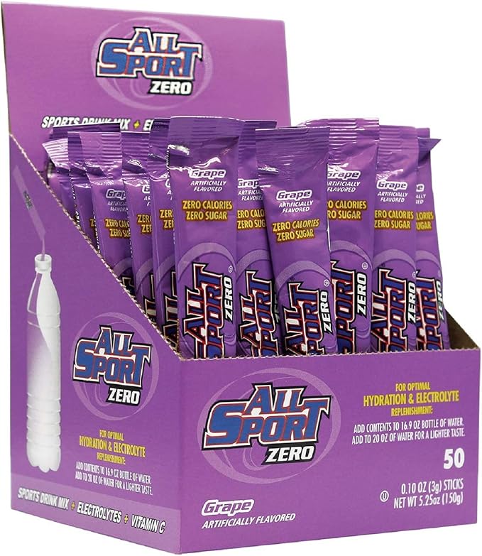 All Sport Zero Powder Sticks Variety Pack 500 Case (10 Boxes of 50)