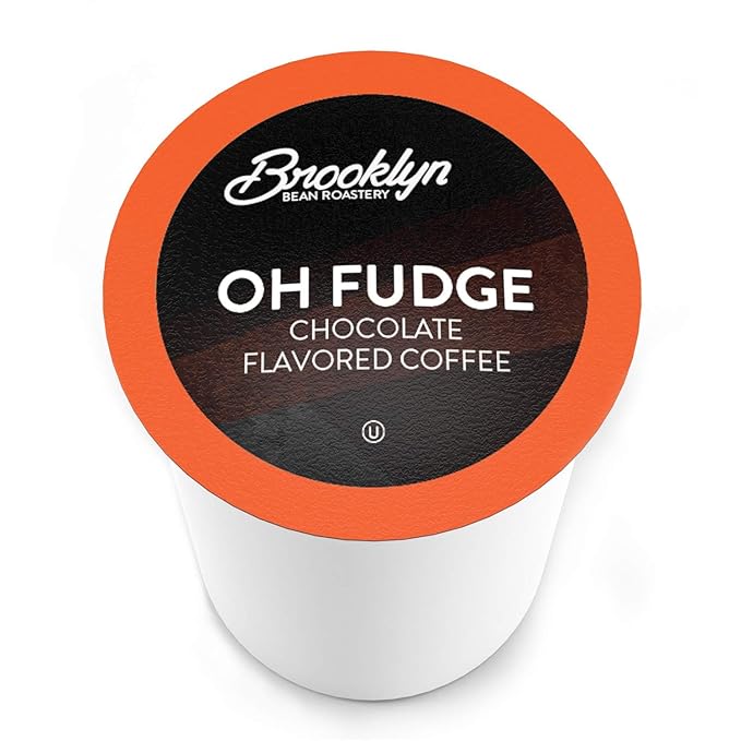 Brooklyn Beans Oh Fudge Gourmet Coffee Pods - Compatible with Keurig K Cup Brewers Including 2.0 Machines 40 Count Rich Chocolate Flavored