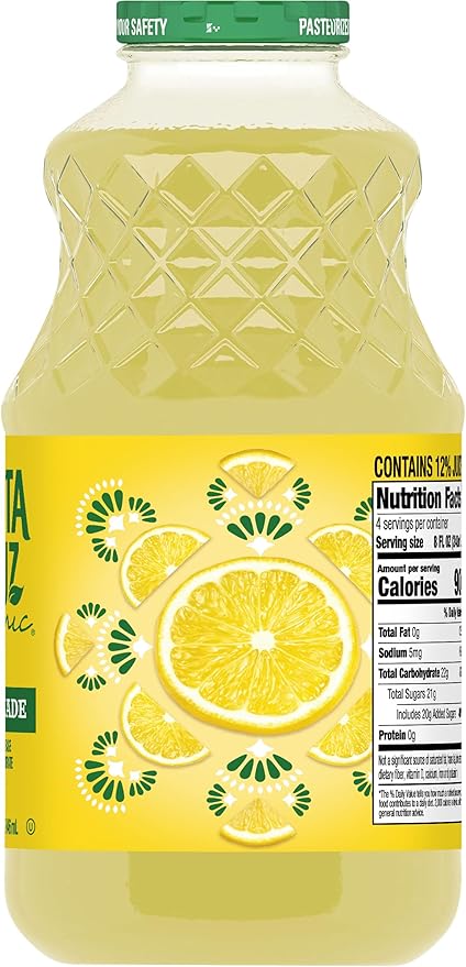 Santa Cruz Organic Original Lemonade 32 fl oz (Pack of 12)