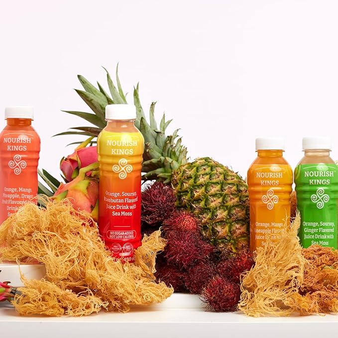 Nourish Kings All-Natural Juice with Sea Moss Variety Pack 15.2 oz