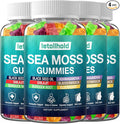 Sea Moss Gummies - Irish Sea Moss Gummies Advanced for Adults with Ashwagandha Bladderwrack &amp Burdock Root for Supports ImmuneEnergy - 60 Vegan Gummy4PCS