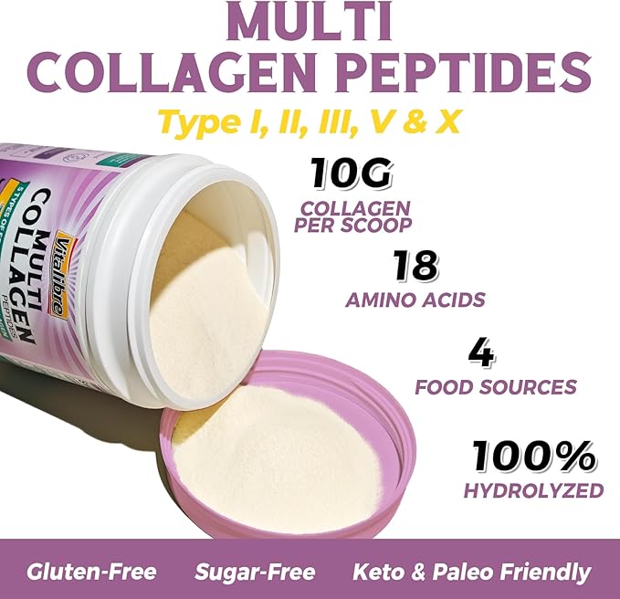 Multi Collagen Peptides 180 Caps and Multi Collagen Peptides Powder 16oz