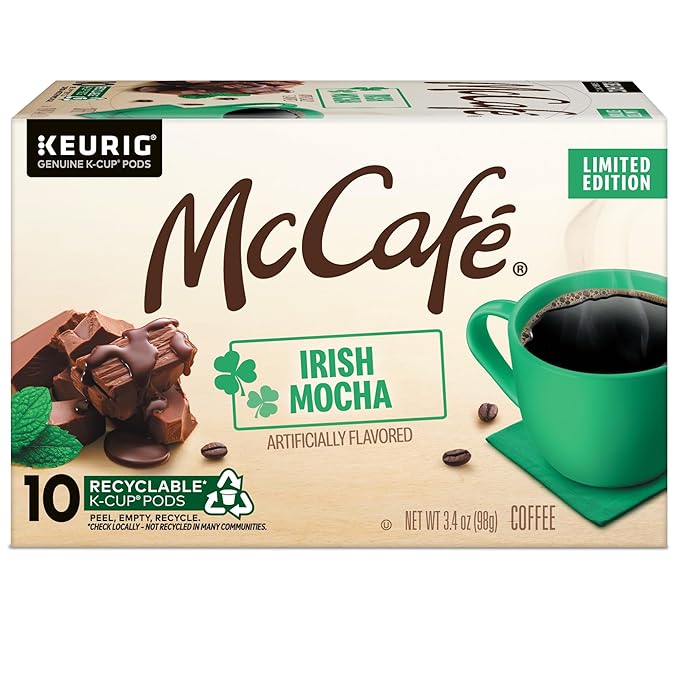 McCafe Irish Mocha Coffee Single-Serve Keurig K-Cup Pods 60 Count