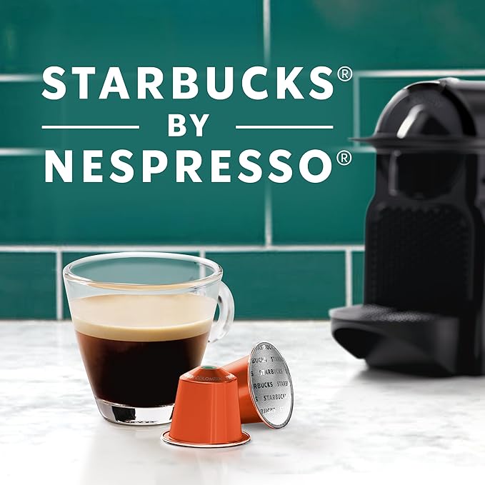 Starbucks by Nespresso Original Line Single-Origin Colombia Medium Roast Coffee 50-count Espresso Pods