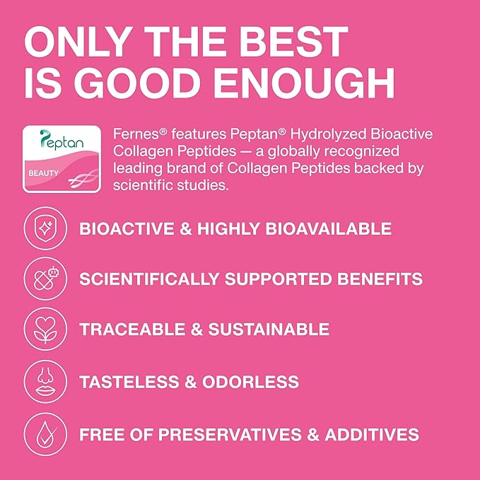 Advanced Collagen Peptides Powder for Women - Hyaluronic Acid Biotin &amp Vitamin C Hydrolyzed Protein Hair Skin Nails &amp Joint Support - Grass Fed Type I &amp III Keto Paleo Kosher 9.88 oz