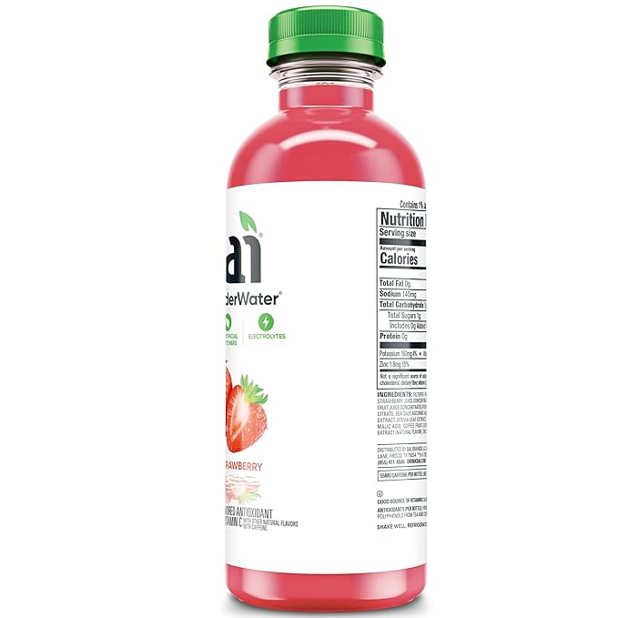 Bai Antioxidant Infused Water Beverage Simbu Strawberry 18 Fluid Ounce Bottle Pack of 12