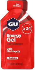 GU Energy Original Sports Nutrition Energy Gel Vegan Gluten-Free Kosher and Dairy-Free On-the-Go Energy for Any Workout 24-Count Cola Me-Happy