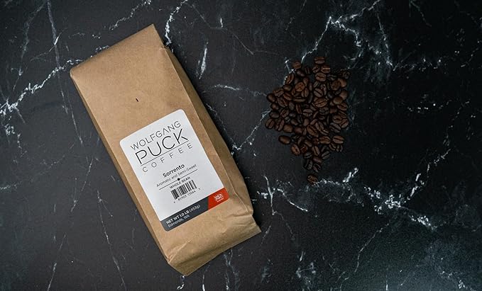 Wolfgang Puck Coffee Sorrento Whole Bean 1 Pound (Pack of 6)
