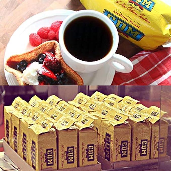 CDM Decaffeinated Ground Coffee &amp Chicory for All Coffee Makers 13oz Bag (Pack of 12)