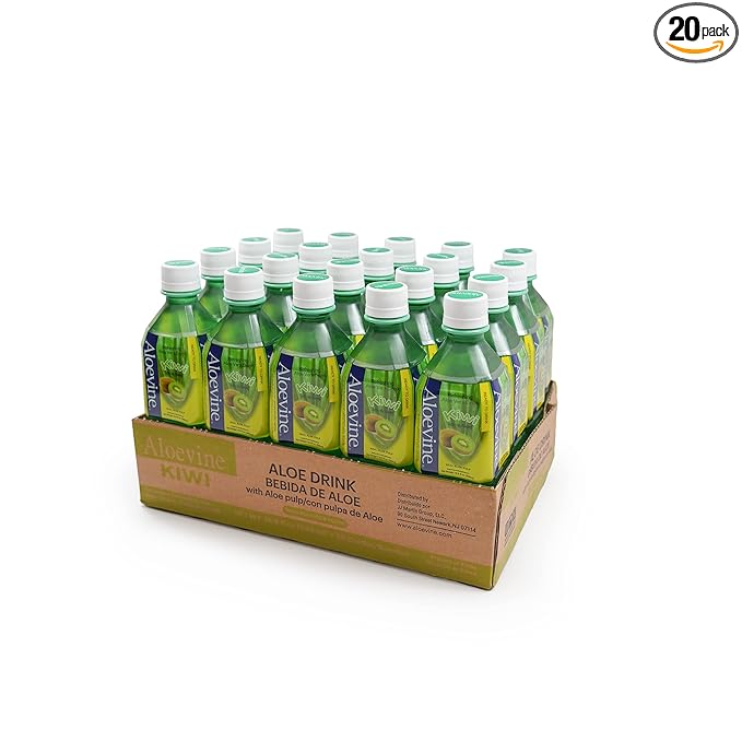 Aloevine Aloe Vera Drink Kiwi 16.9 oz 20 Pack