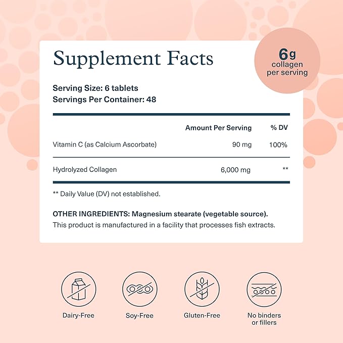 Youtheory Advanced Collagen 6000mg + Vitamin C (290 Tabs) Men’s Collagen 5000mg (290 Tabs) – Hair Skin &amp Nail Support* – Supplements for Men &amp Women – Gluten Soy &amp Dairy Free
