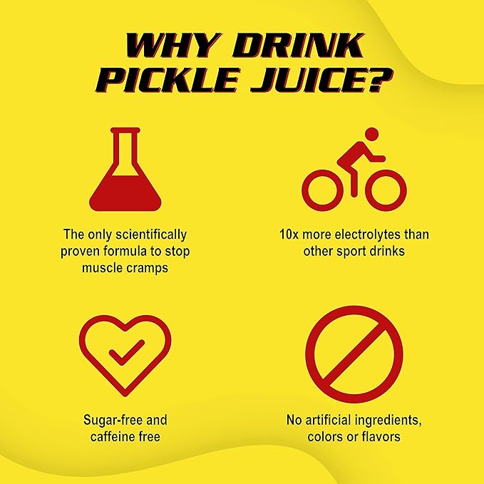 Pickle Juice Sports Drink Shots Extra Strength Chili Lime - Relieves Cramps Fast - Electrolyte Pickle Juice Shots for Day &amp Night Time Leg Cramp Relief - 2.5 oz 24 Pack