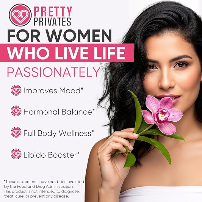 Premium Female Libido Booster for Women - Fast-Acting Mood Booster &amp Energy Support Natural Formula to Enhance Desire - Women’s Wellness Confidence Hormonal Balance Intimacy &amp Energy Boost