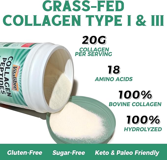Bovine Collagen Peptides Powder and Choline Bitartrate