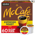 McCafe Espresso Roast Coffee Keurig Single-Serve K-Cup Pods 60 Count (6 Packs of 10) Dark Roast Made with Arabica Beans Bold Flavor with Bittersweet Chocolate &amp Toasted Nut Notes