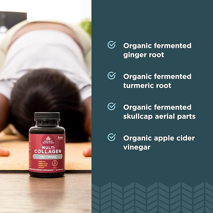 Ancient Nutrition Collagen Pills for Joint Support Multi Collagen Capsules 90 Ct Joint + Mobility Supports Joints Skin &amp Nails Exercise Recovery Paleo and Keto Friendly Gluten Free