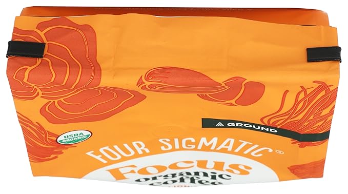 Four Sigmatic Organic Focus Dark Roast Ground Coffee 20 Ounce