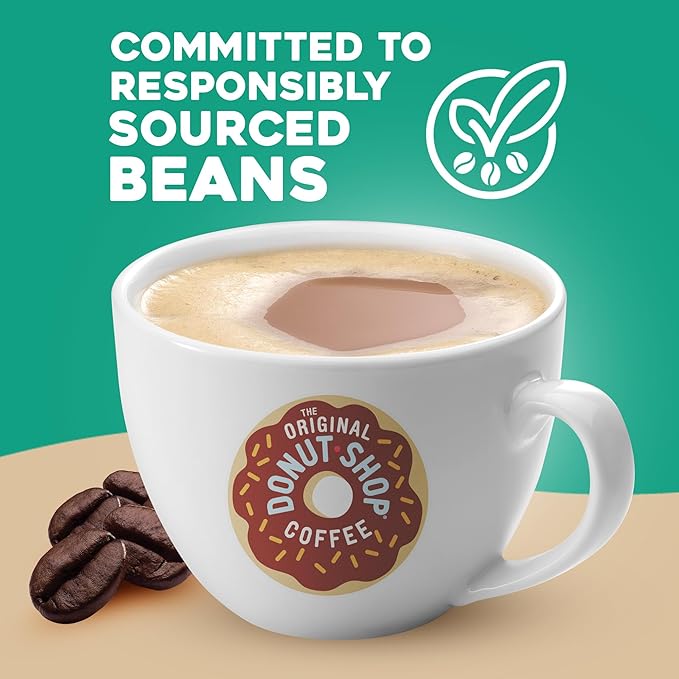 The Original Donut Shop Vanilla Cream Puff Coffee Keurig Single Serve K-Cup Pods Medium Roast Coffee 60 Count (6 Packs of 10)