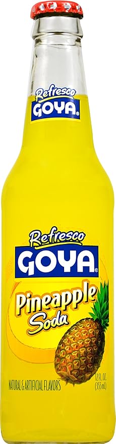 Goya Foods Refresco Pineapple Soda 12 Fl Oz (Pack of 24)
