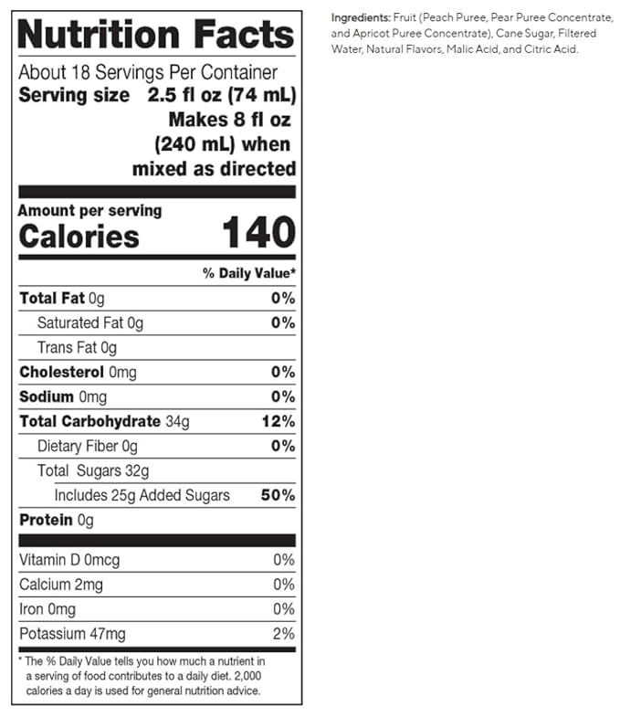 Dr. Smoothie Mixes Classic Peach Pear Apricot 46 fl. oz. (Pack of 2)