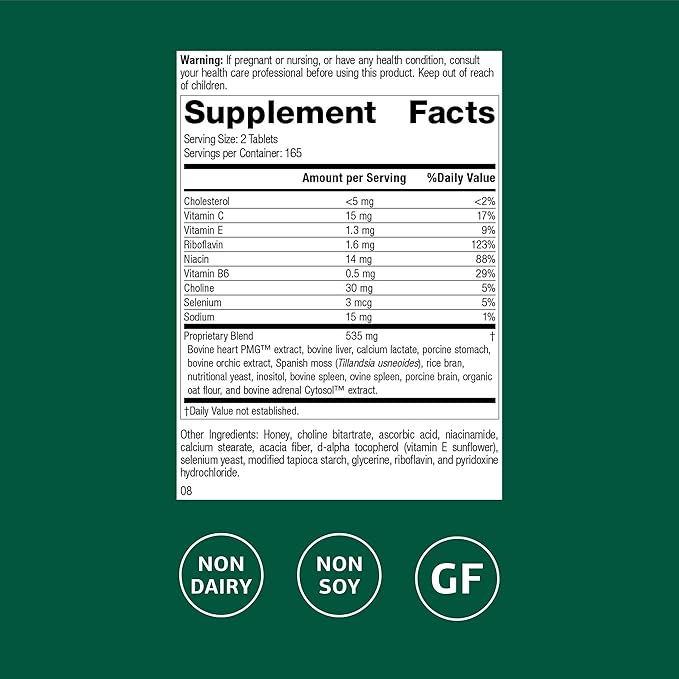 Standard Process Cardio-Plus GF - Supports Heart Health &amp Circulation - Cardiovascular Support with Vitamins B6 C &amp E - Includes Niacin &amp Selenium - Gluten-Free Non-Dairy &amp Non-Soy -