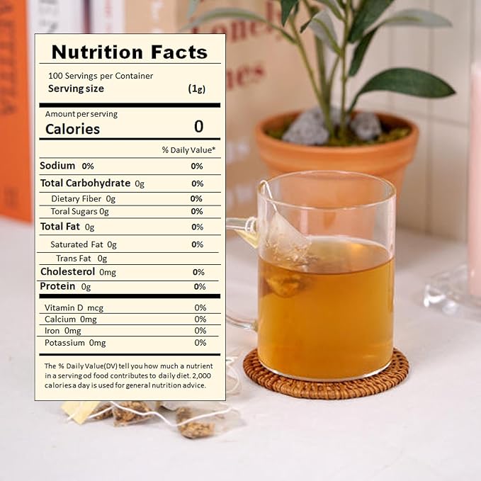 SONGWON 100% Korean Balloon Flower &amp Pear Tea with Ginger 100 Tea Bags_1g x 100ea (3.53 oz / 100g)