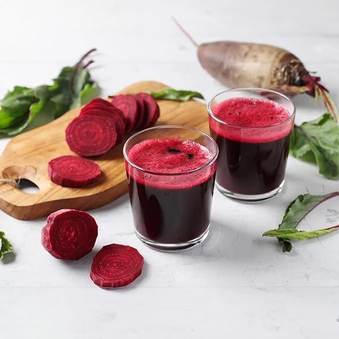 Anna and Sarah 33.8 Oz Organic Red Beet Juice - USDA Organic Certified - Glass Bottle (2 Pack) No Sugar No Artificial Colors No Preservatives No Flavors AddedNOT from CONCENTRATE