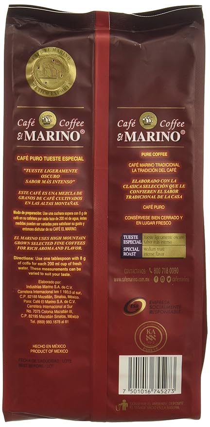 El Marino Roast and Ground Special Roast Coffee Cafe Tueste Especial 14.1 ounces - 400 grams